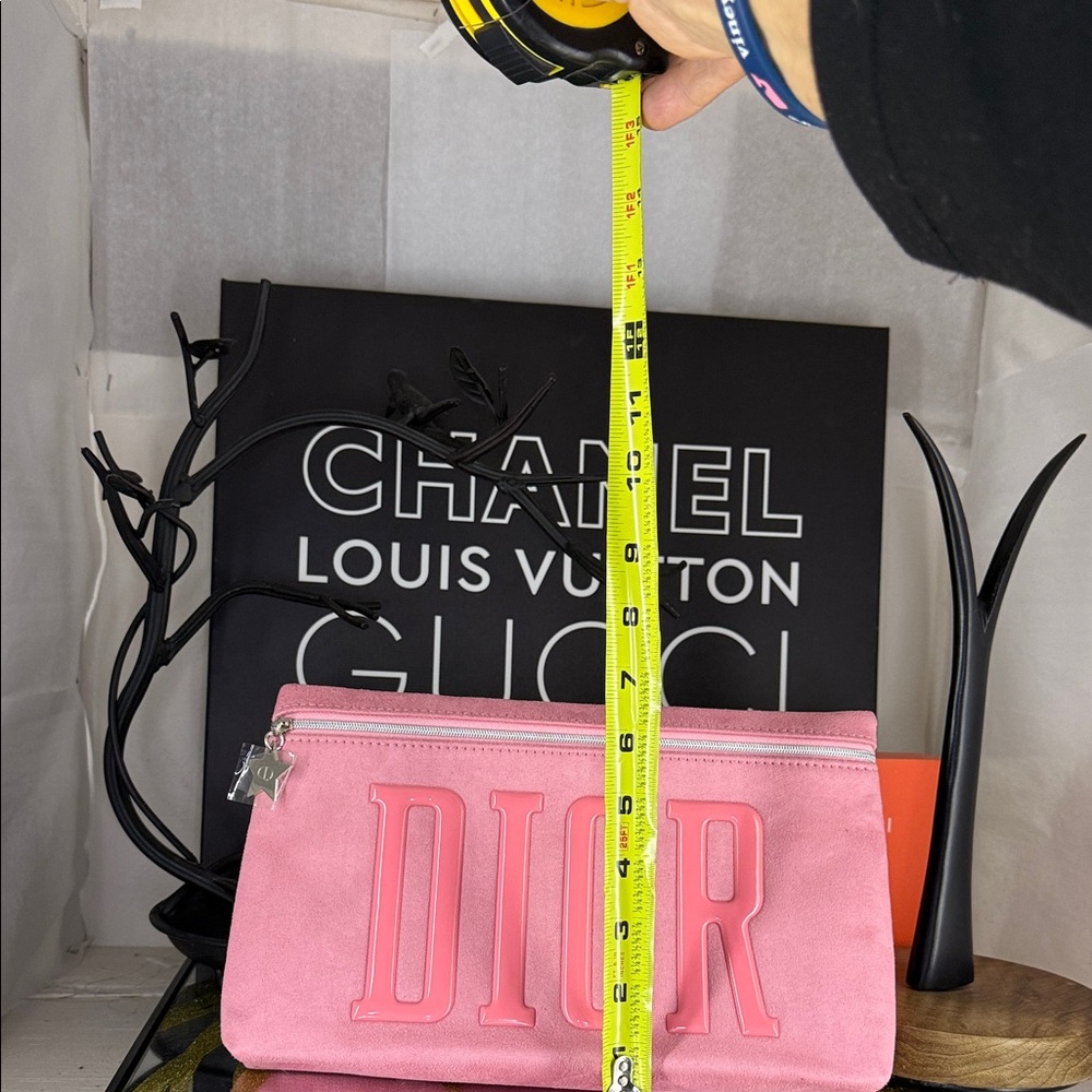 Dior Pink Cosmetic Case with Bold Lettering - Picture 6 of 6